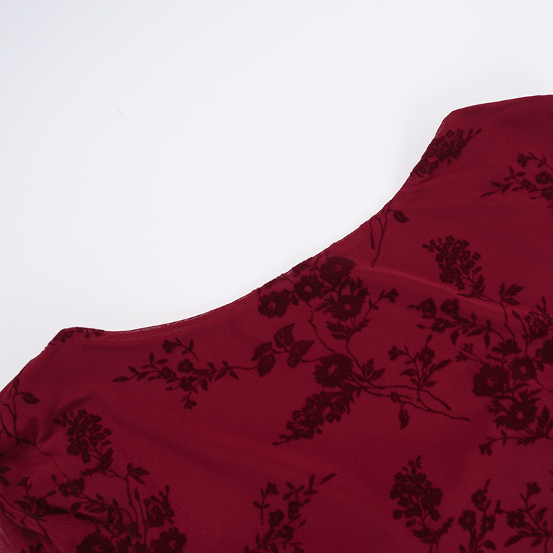 Bodycon Mini Skirt with Allover Print