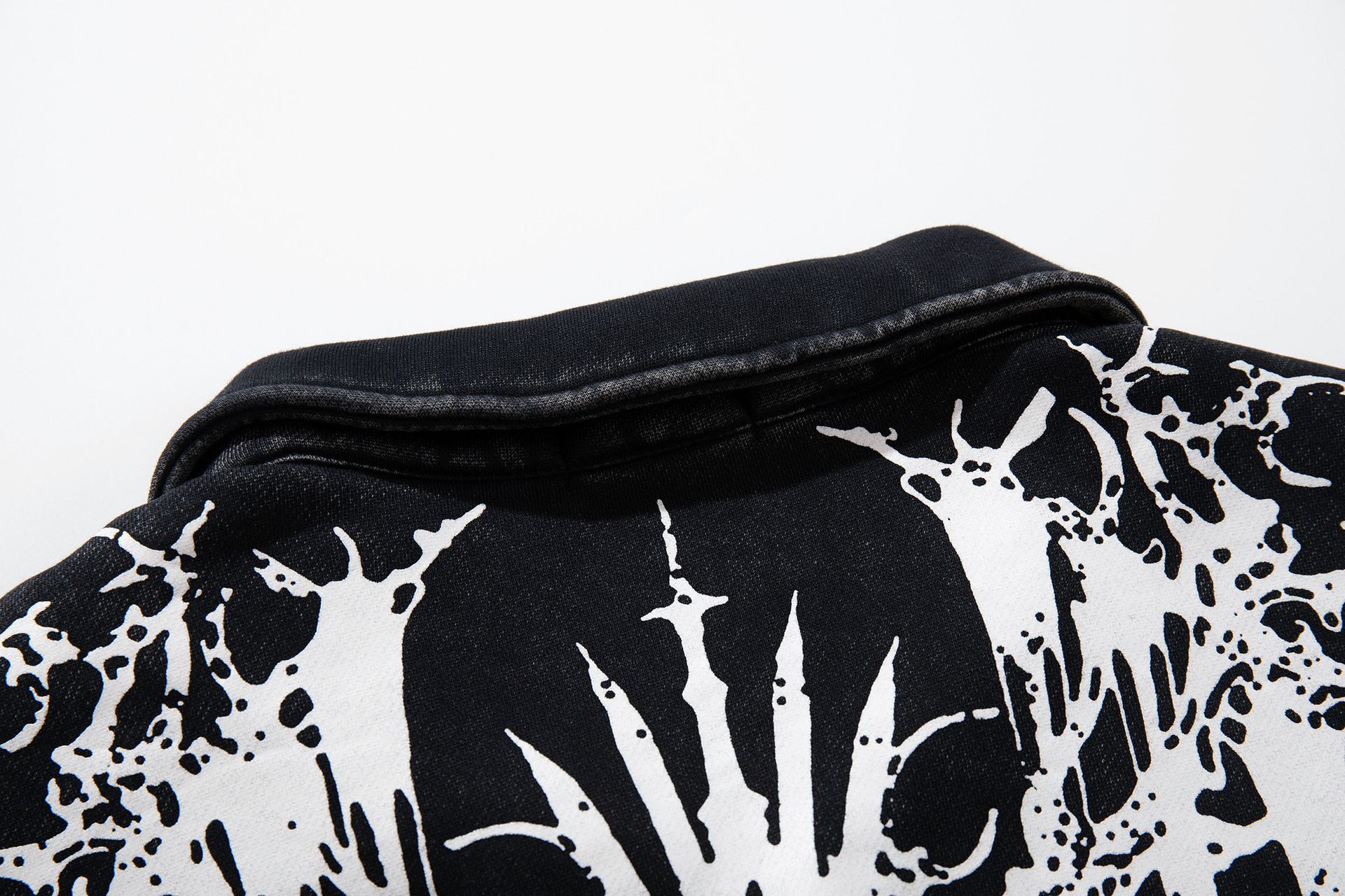 Polyester Gents Retro Skull Loose Hoodie