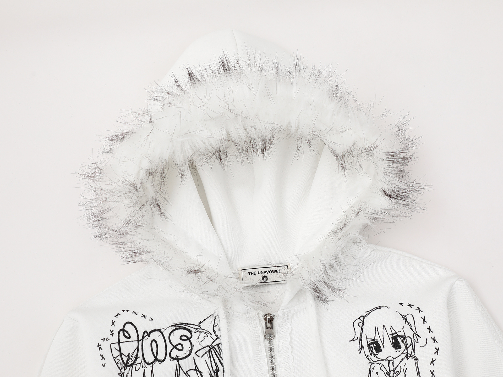 American Vintage Graphic Oversized Long Sleeve Hoodie