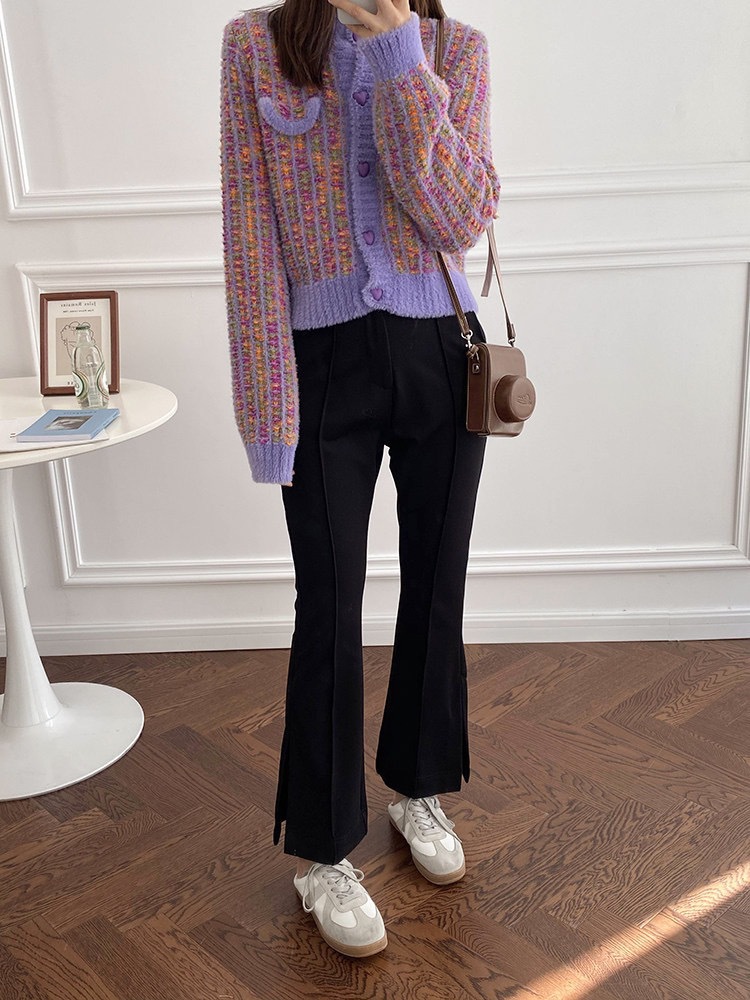Womens Polyester Open Front Cardigan Soft Cozy