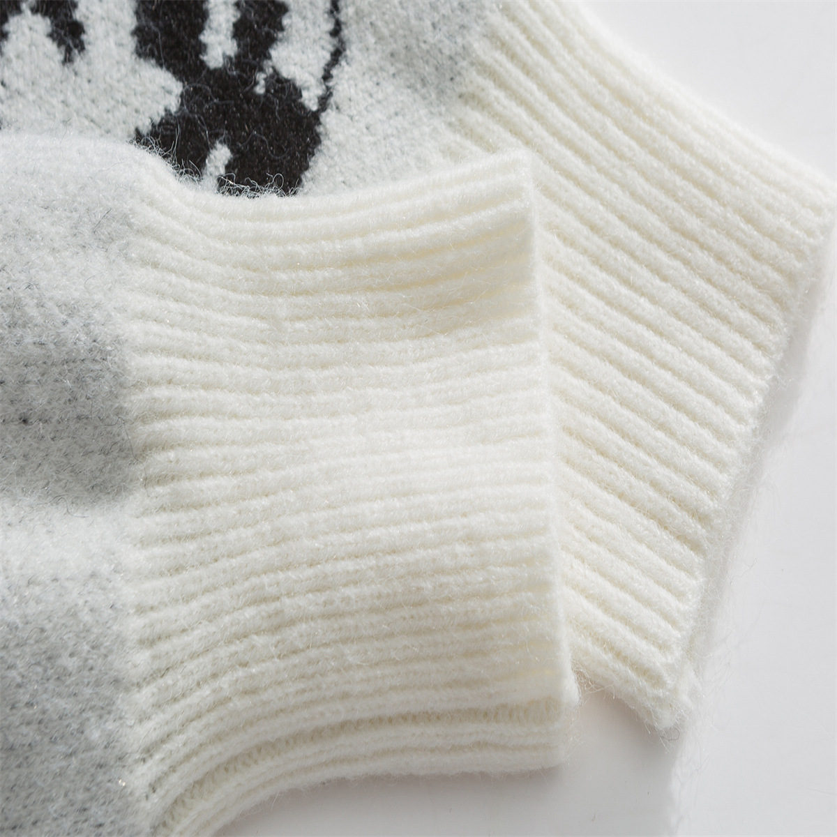 Unisex Oversized Colorblock Japanese Workwear Sweater