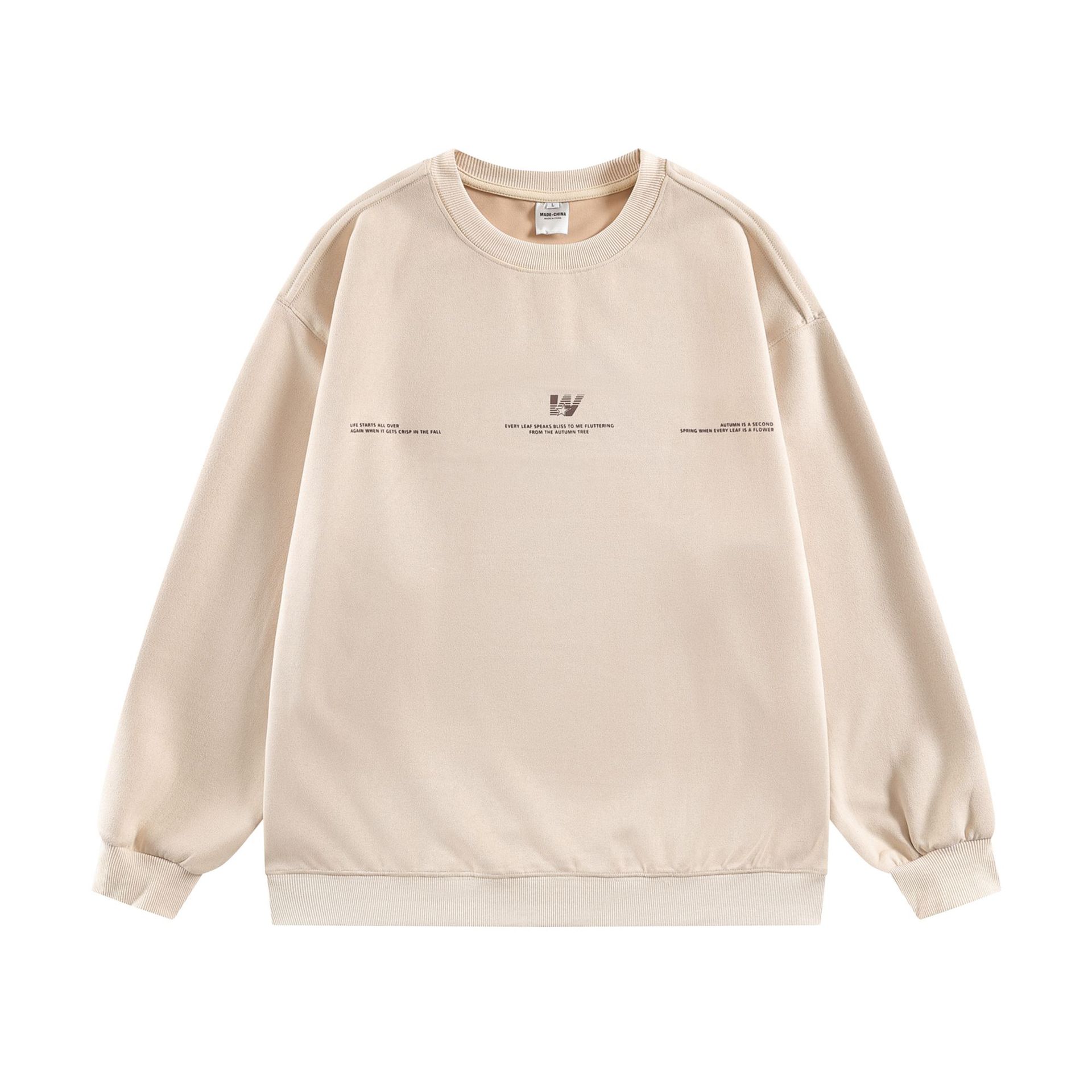 American Oversized Polyester Round Neck Sweatshirt
