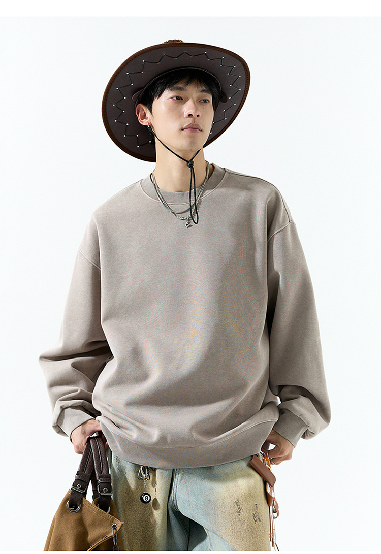 Oversized American Long Sleeve Sweatshirt