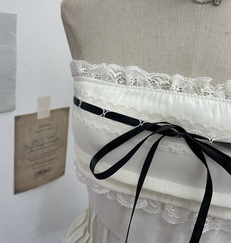 Lace Lace Strap Short Tank Top Strap