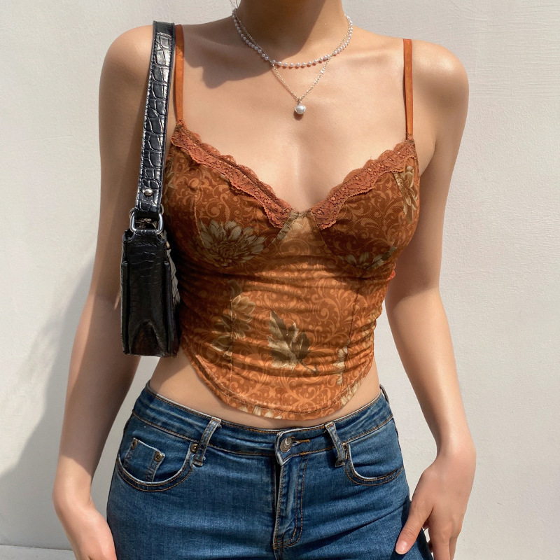 Ladies Sheer Plunge Shaping Vest