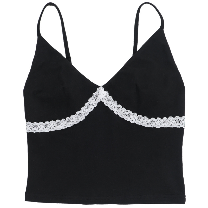 Regular Neck Colorblock Paneled Lined Strapless Top
