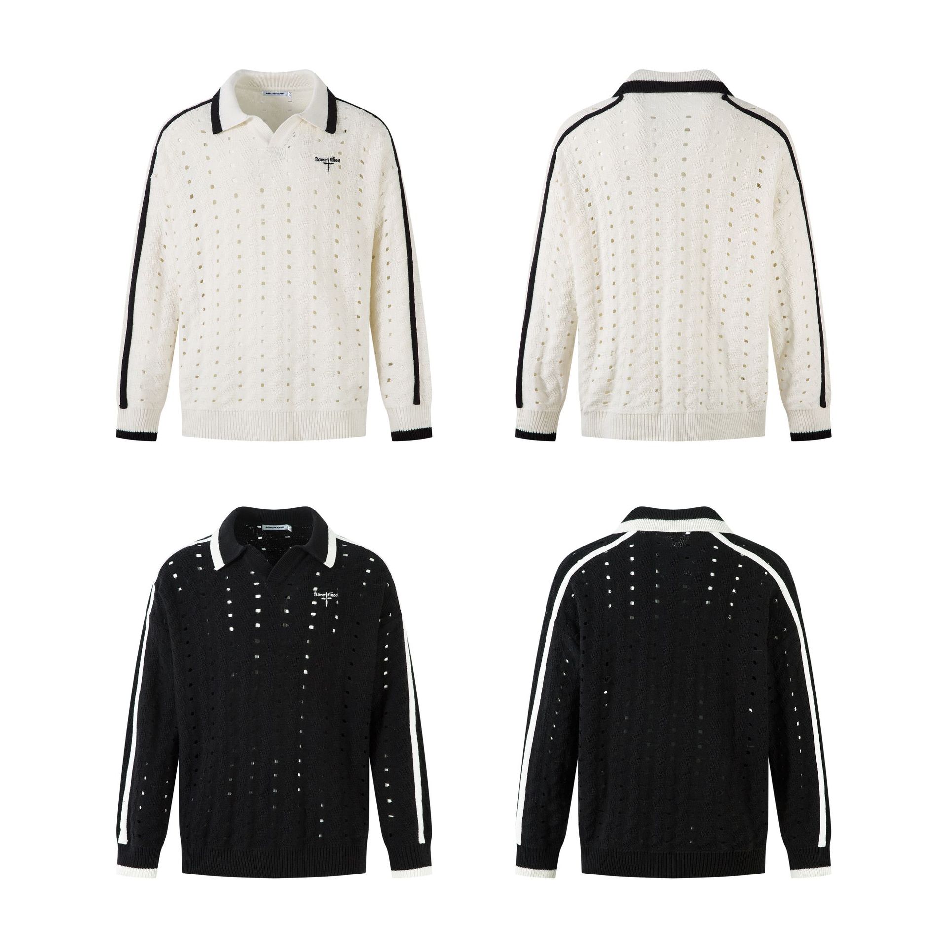 Loose Fit Jacquard Long Sleeve Sweater