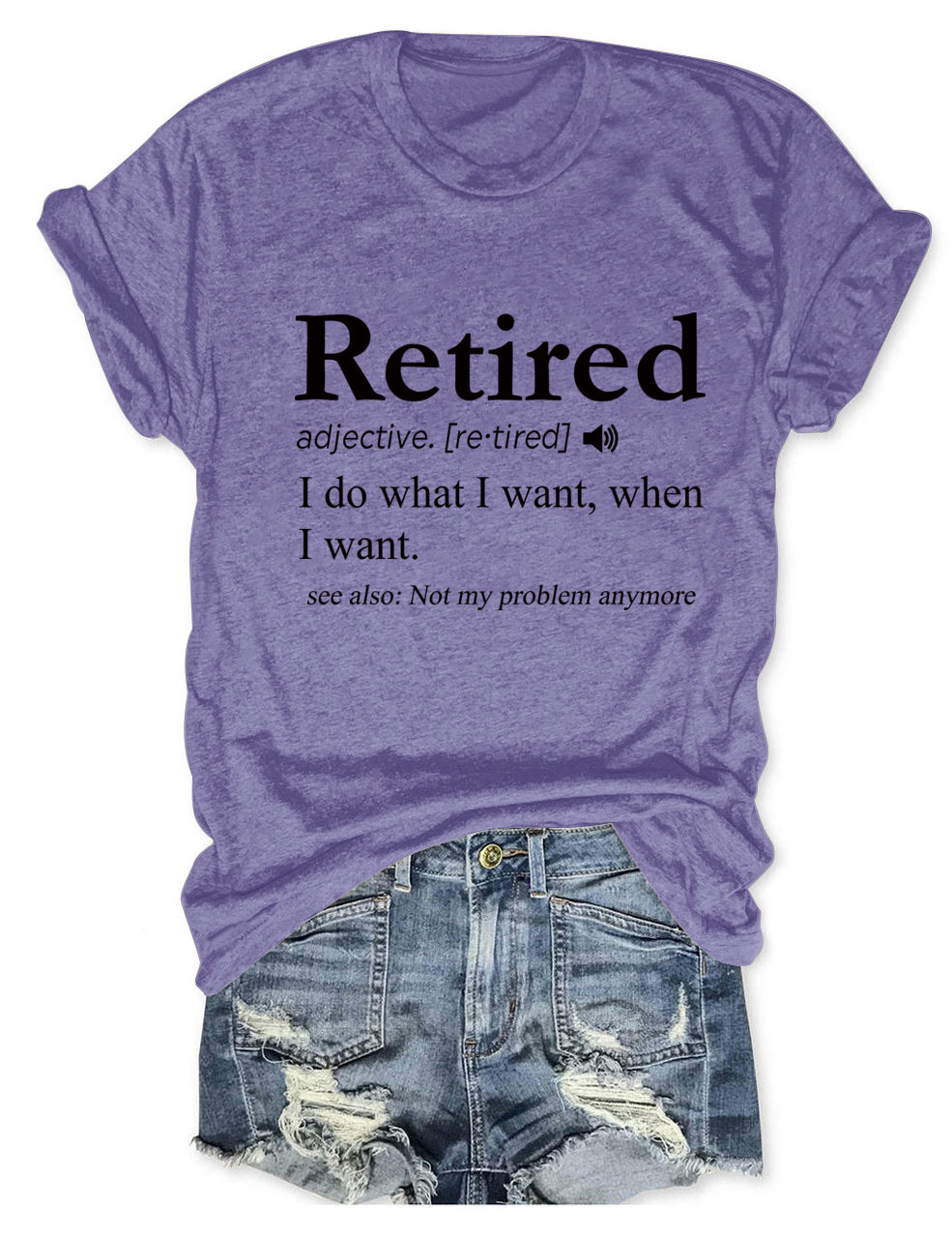 Ladies' Oversized Geometric V Collar T-Shirt