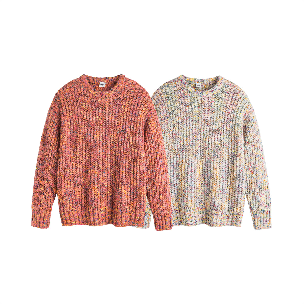 Men's Japanese Workwear Color Block Oversized Sweater