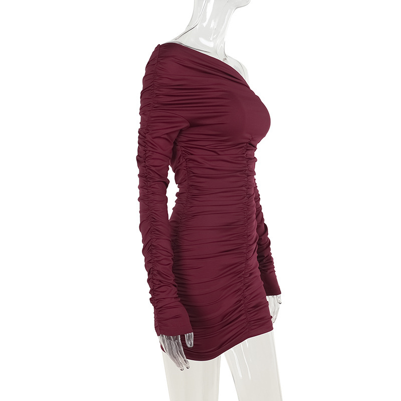 Bodycon Asymmetrical Polyester Skirt