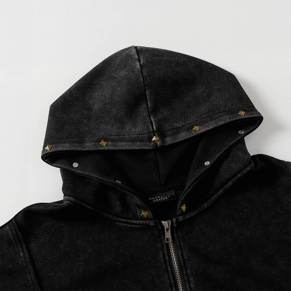 American Vintage Loose Fit Zipper Front Hoodie