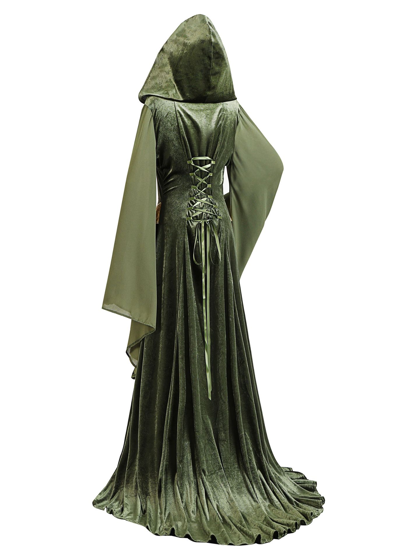 Women's Hood Maxi Retro Themed Event Dress