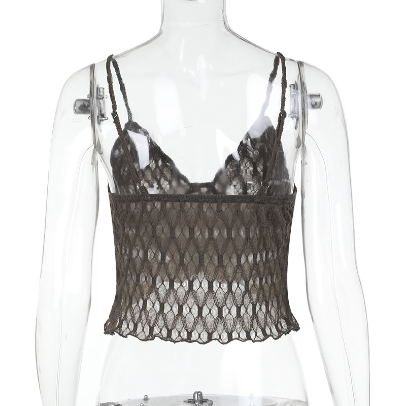 Figure-Hugging Asymmetric Scalloped Plunge Top