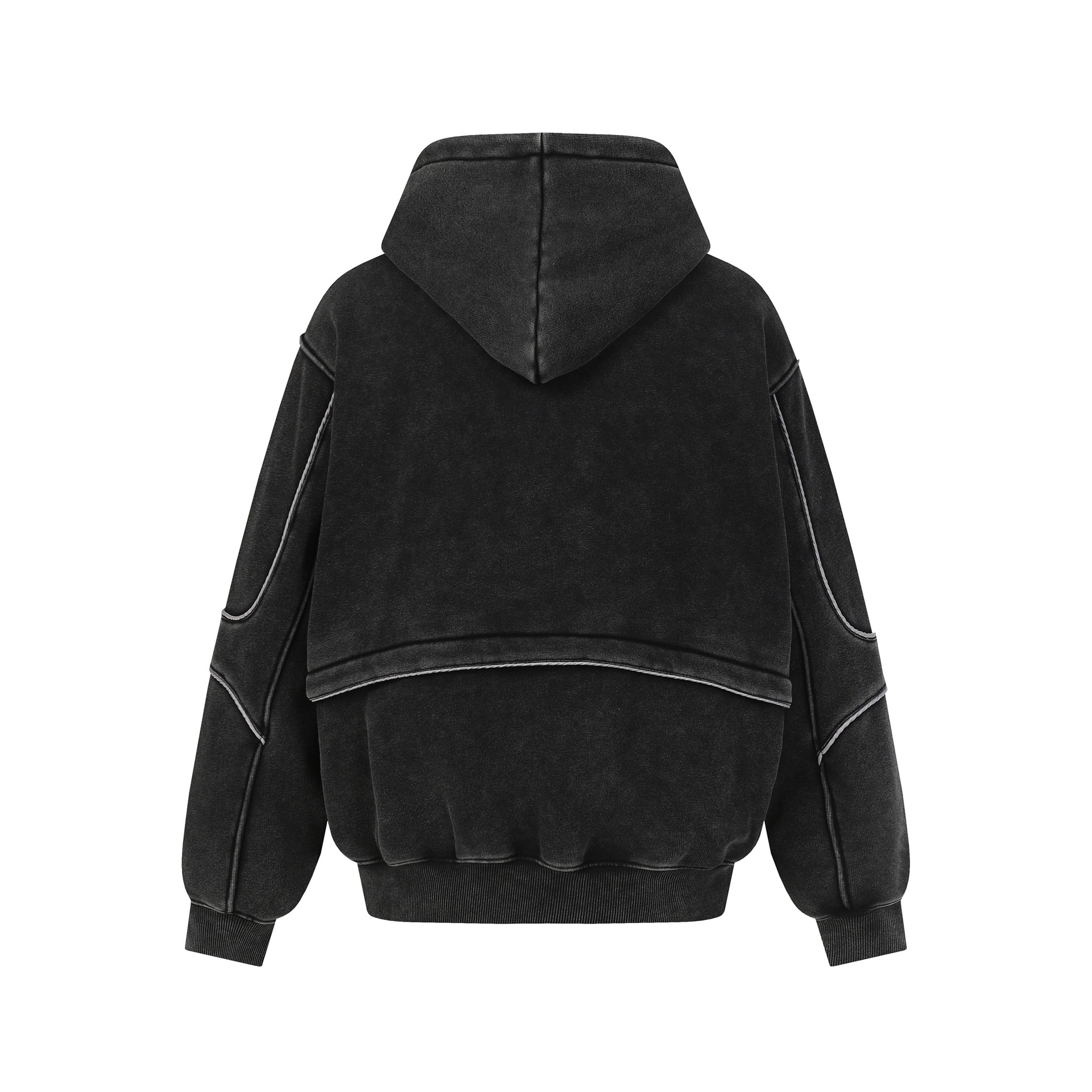 Oversized American Retro Faded Hoodie