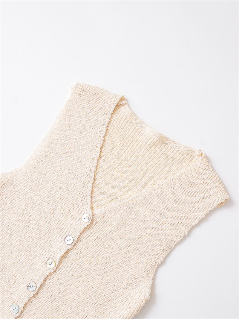 Oversized Plain Polyester Cardigan