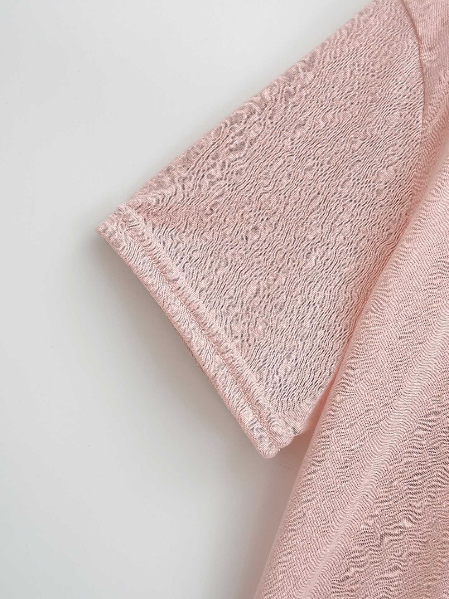 Tie Rope V-Neck Short Sleeve Loose Casual T-Shirt