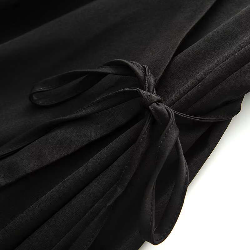 Plunge Crisscross Front Kaftan Dress