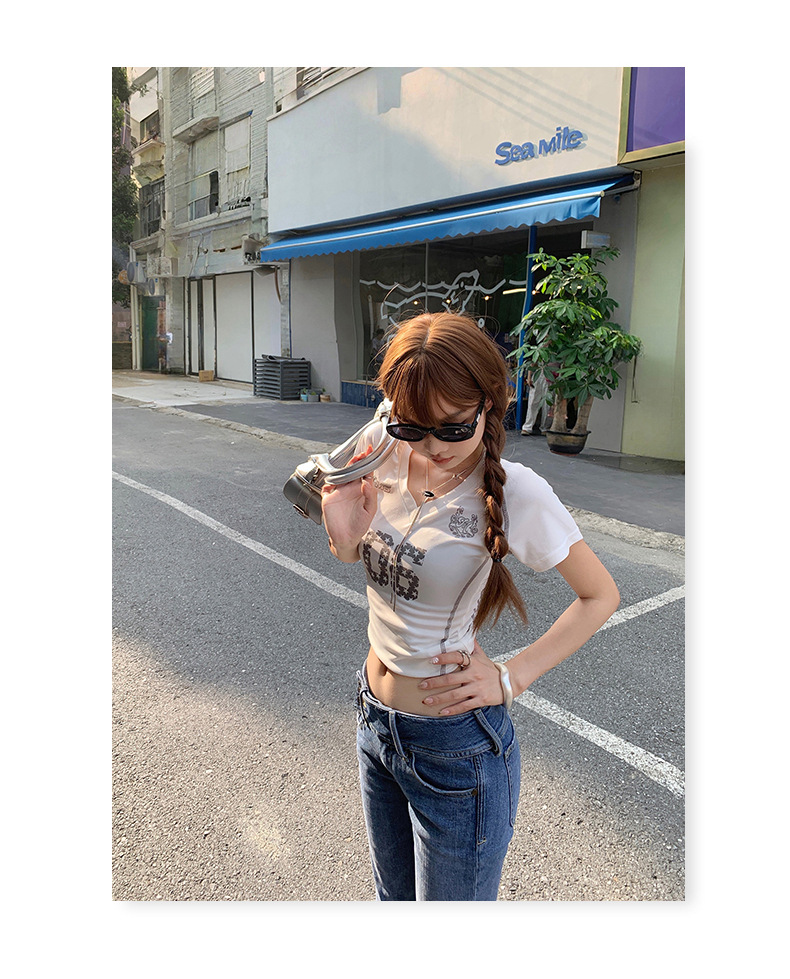 Women's Low Waist Flared Jeans Slim Fit Elastic Straight Leg Horseshoe Pants