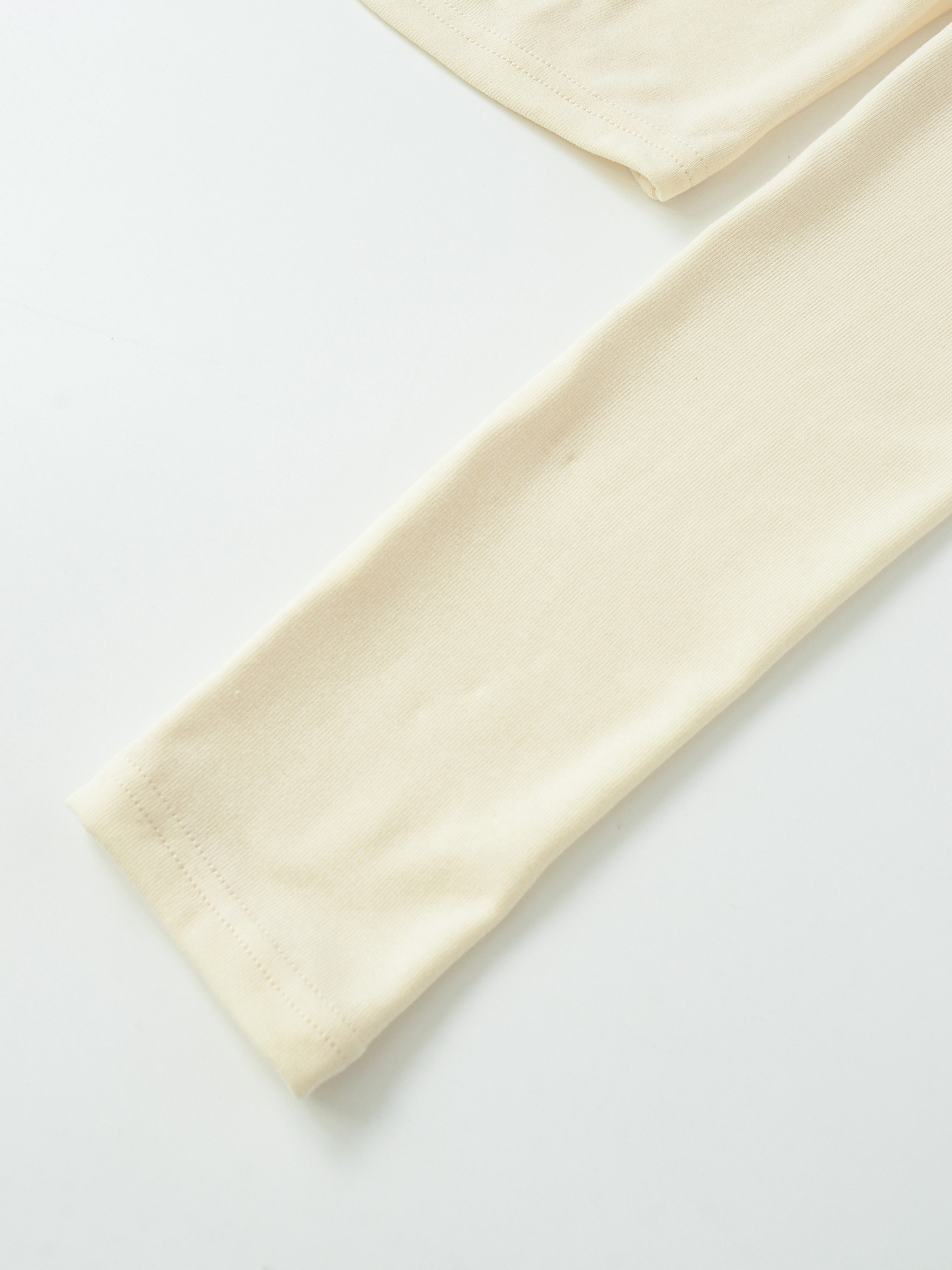 Deep Plunge Draped Ribbon Full-Sleeve Tee