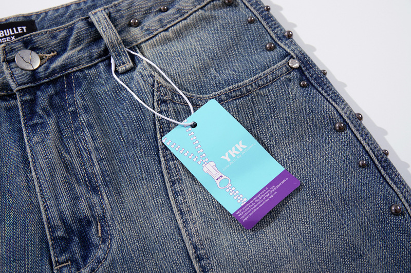 Vintage Deconstructed Patchwork Denim Pants Unisex Street Washed Loose Wide-Leg Tapered Casual Trousers