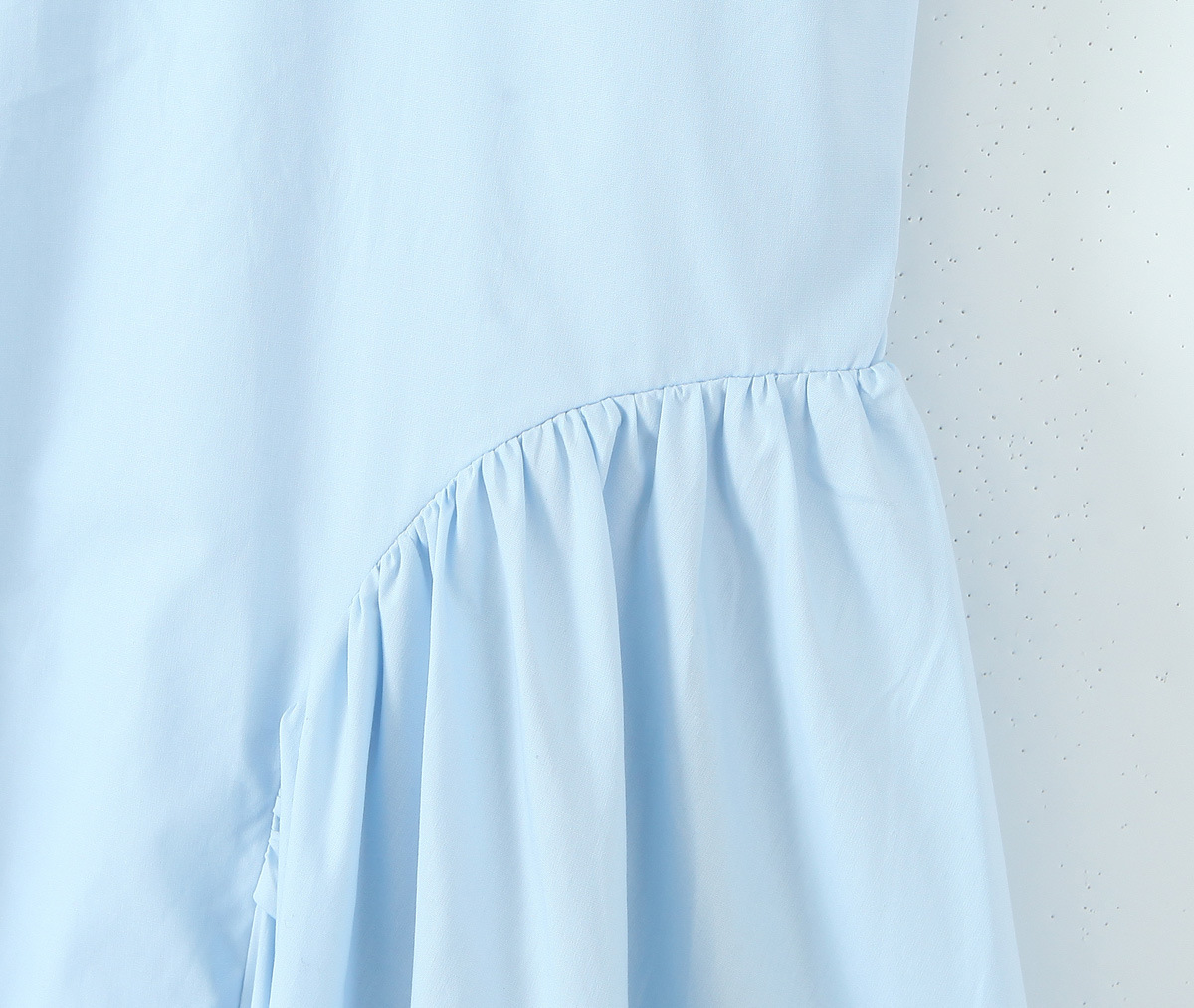 Blue neck tie long dress for women