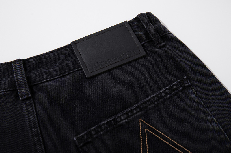 Loose Washed Multi-Pocket Straight Leg Wide Leg Jeans Unisex Loose Versatile Drapey Long Pants