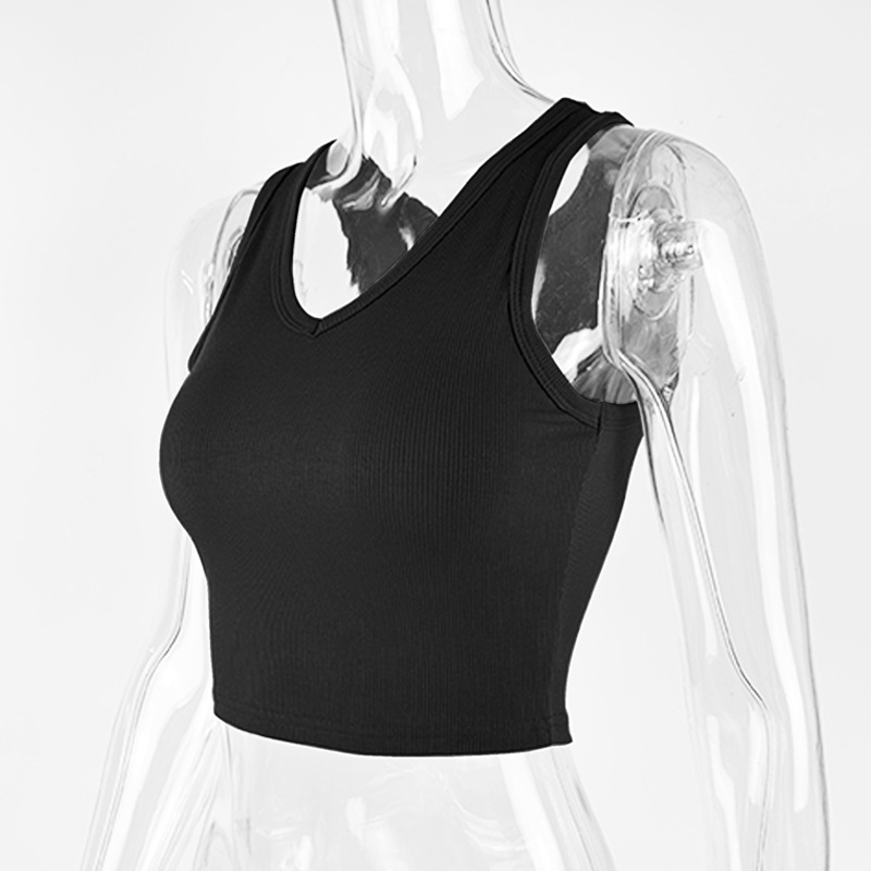 Sexy slim fit V-neck sleeveless vest