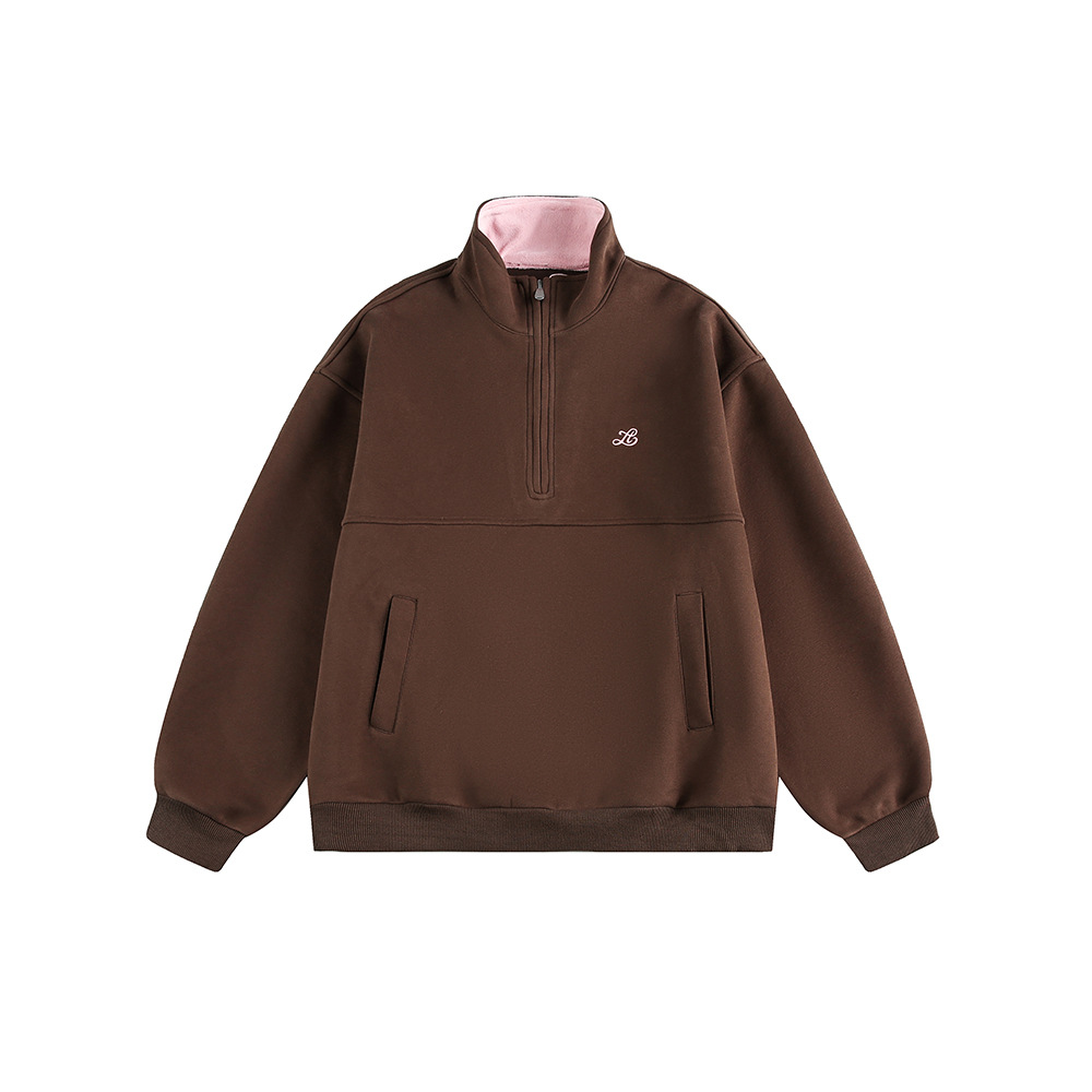 American Oversized Zip-Up Sweatshirt