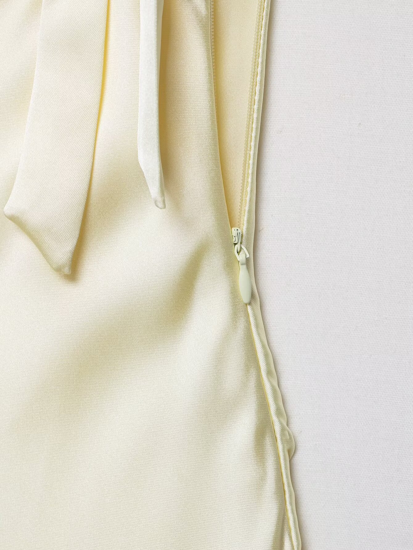 Flowy Bow Detail Mid-Calf Dress