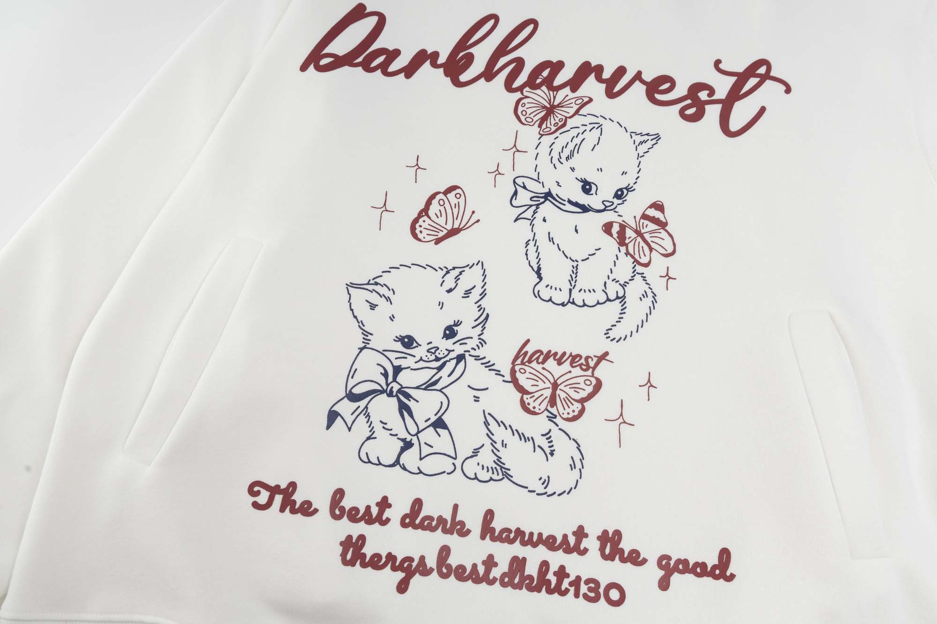 Urban Feline Graphic Oversized Cotton Hoody