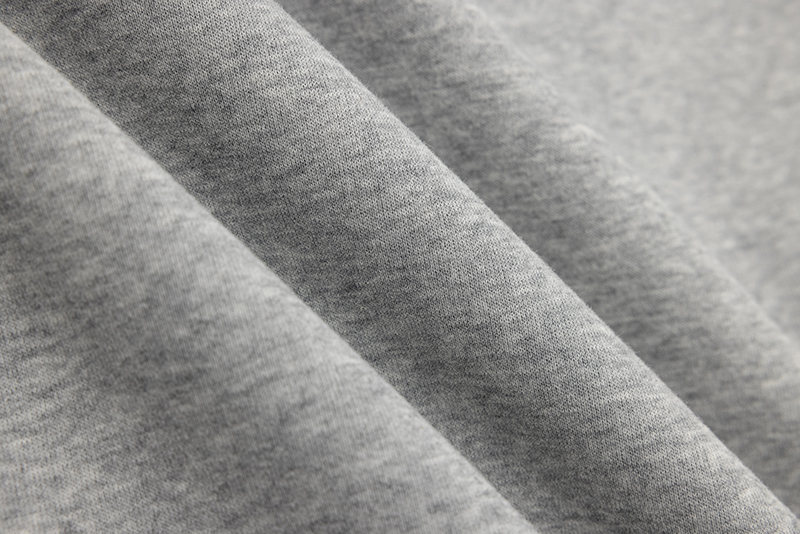 Oversized Cotton Blend Letter Print Zipper Hoodie