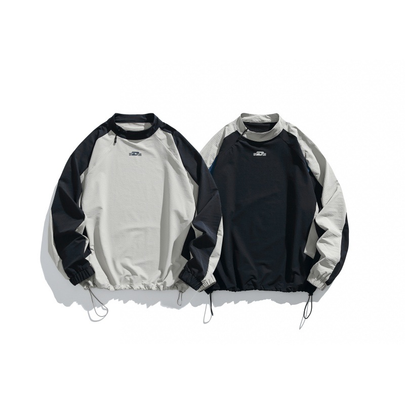 Graphic Oversized Nylon Hoodie