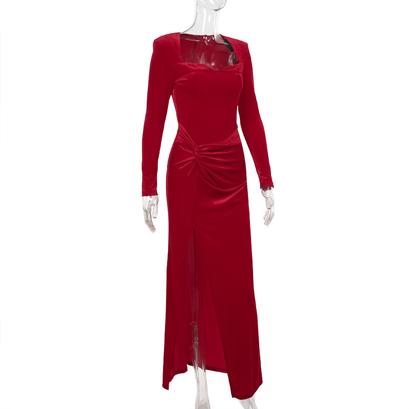 Bodycon Maxi Dress with Side Split