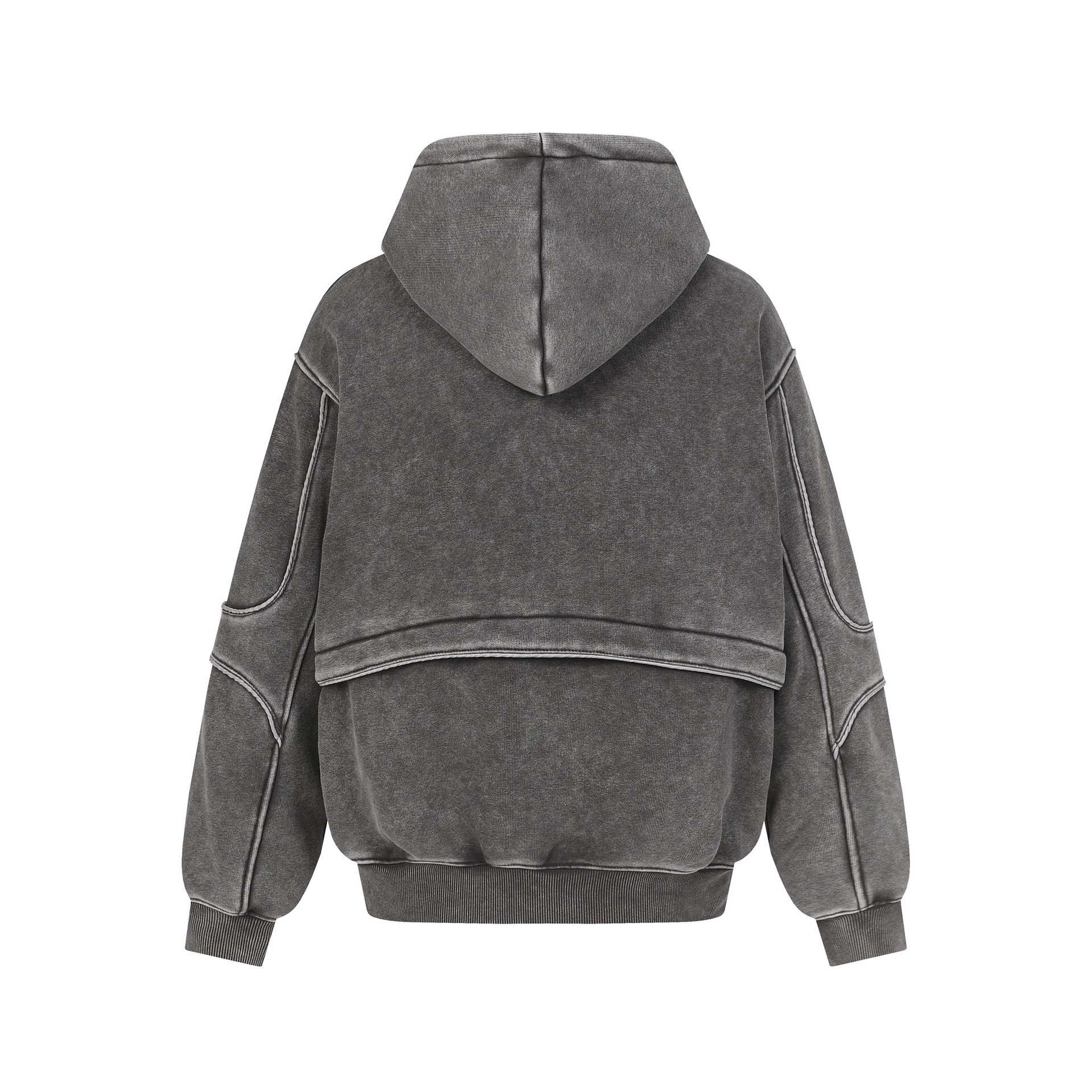 Oversized American Retro Faded Hoodie