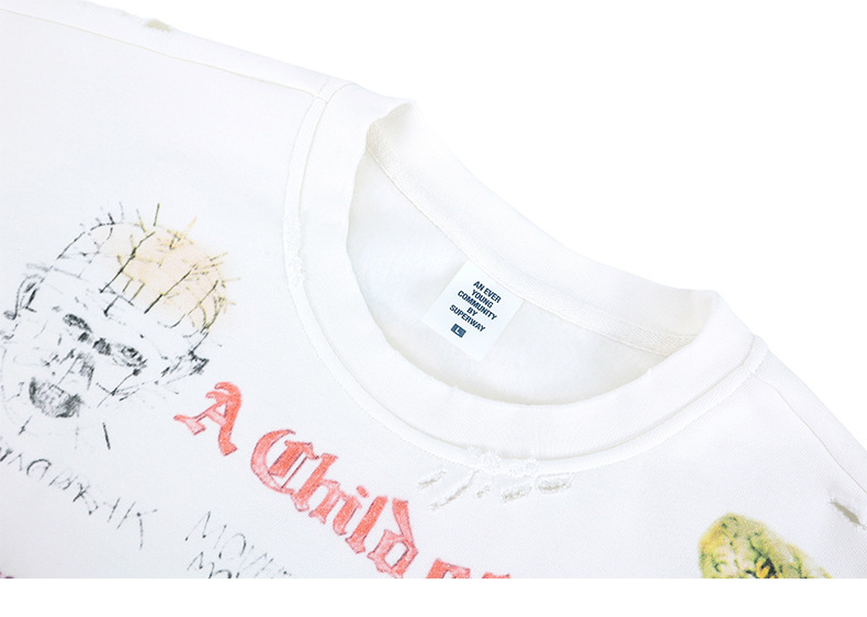 All-Over Cotton Street Art Sweatshirt