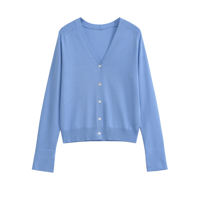 Ladies Relaxed Crew Plain Polyester Sweater