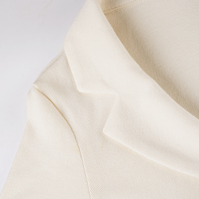 Solid Notch Lapel Dress