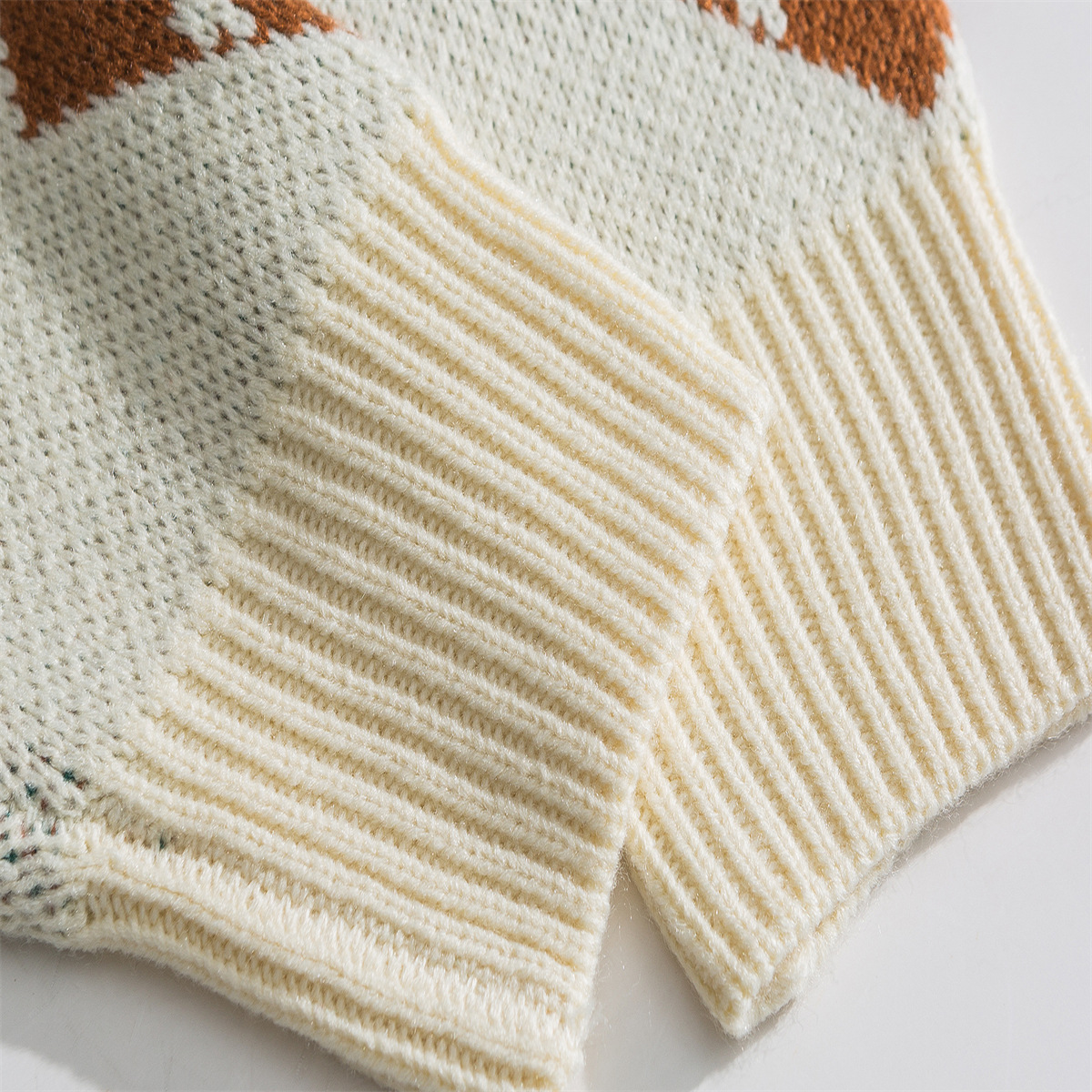Japanese Workwear Color Block Oversized Sweater