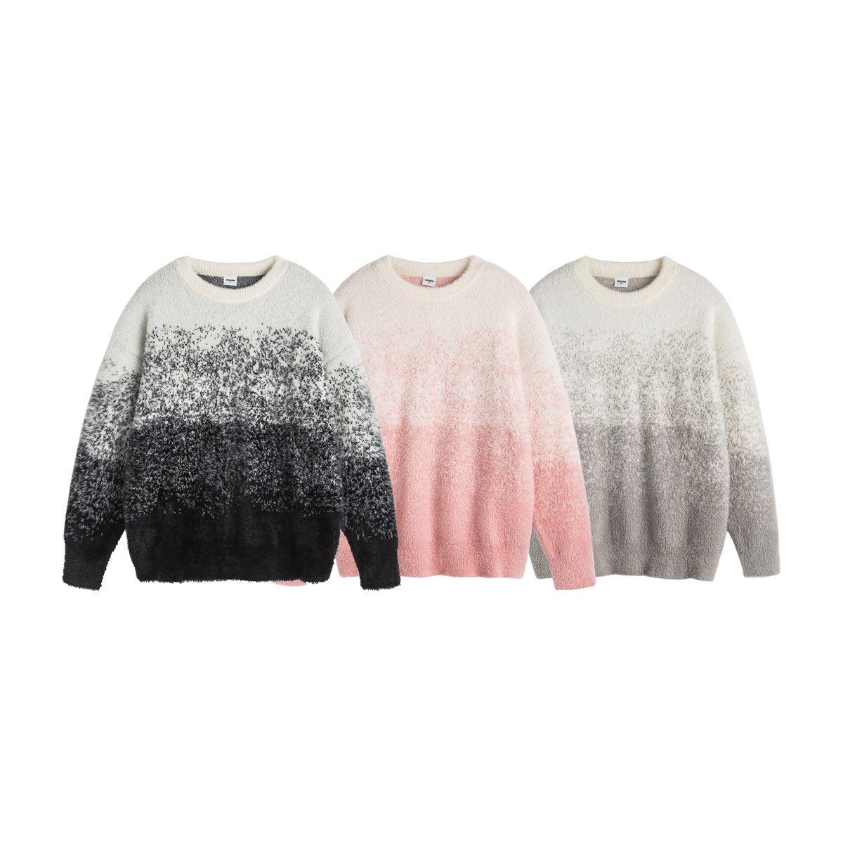 Unisex Japanese Workwear Colorblock Oversized Sweater