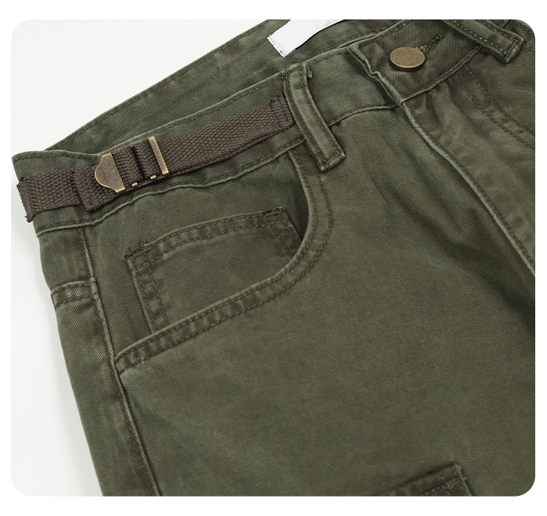Street Retro Heavyweight Wide-Leg Casual Loose Slimming Long Trousers