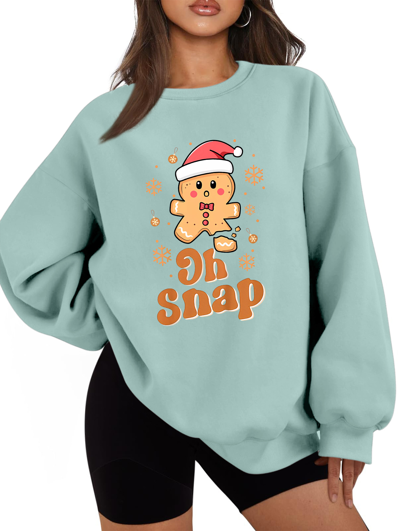Women's Urban Oversized Cotton Solid Sweatshirt