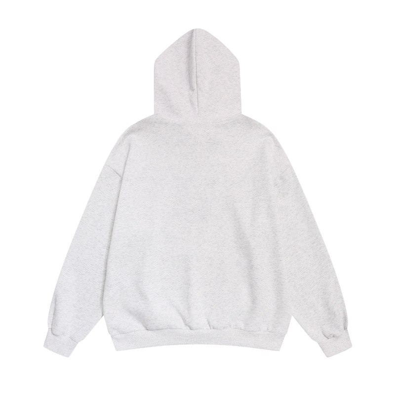 Oversized Streetwear Cotton Letter Print Sweatshirt with Hood