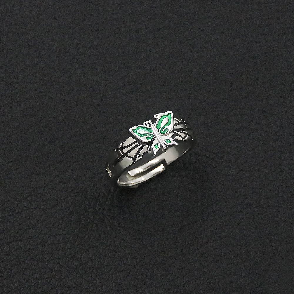Jojo Bizarre Adventure Stone Sea and Sky Strip Xu Lun Butterfly Ring COS Ring Jewelry