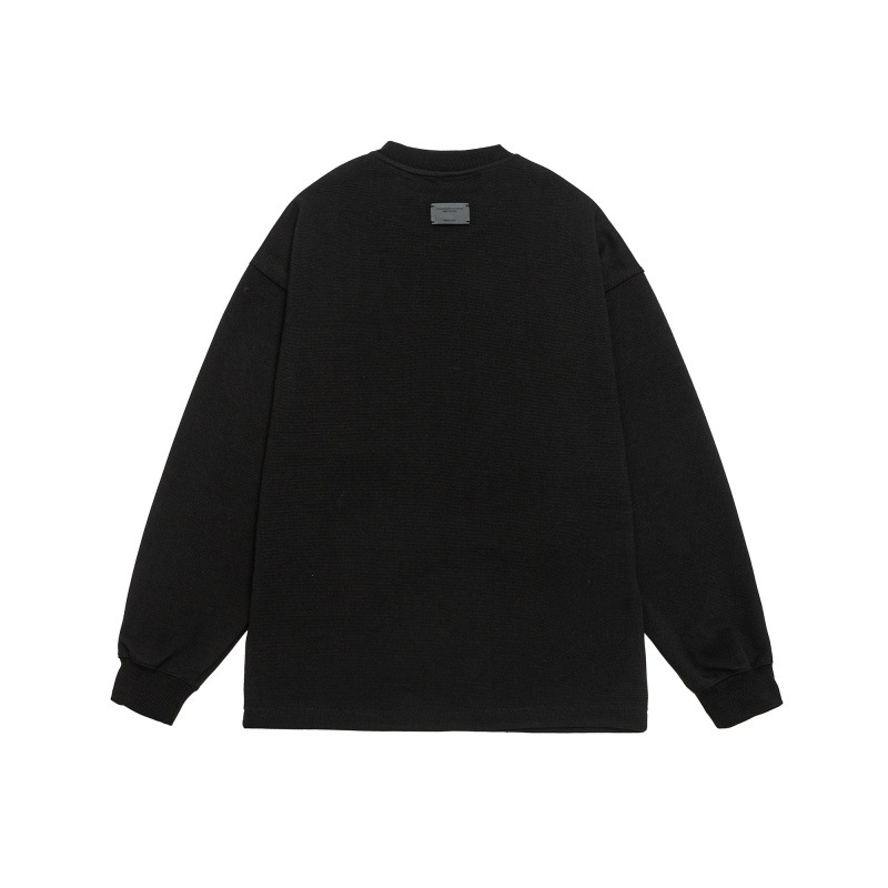 Relaxed Fit Plain Kangaroo Pouch Hoodie
