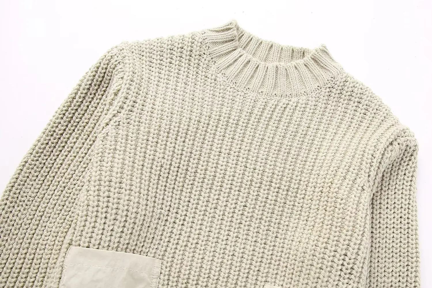 Fall Color Block Short Textured Sweater