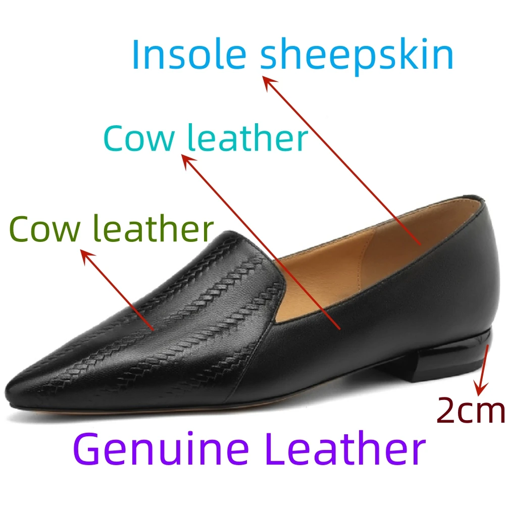 Premium Sheepskin Kitten Almond Pumps