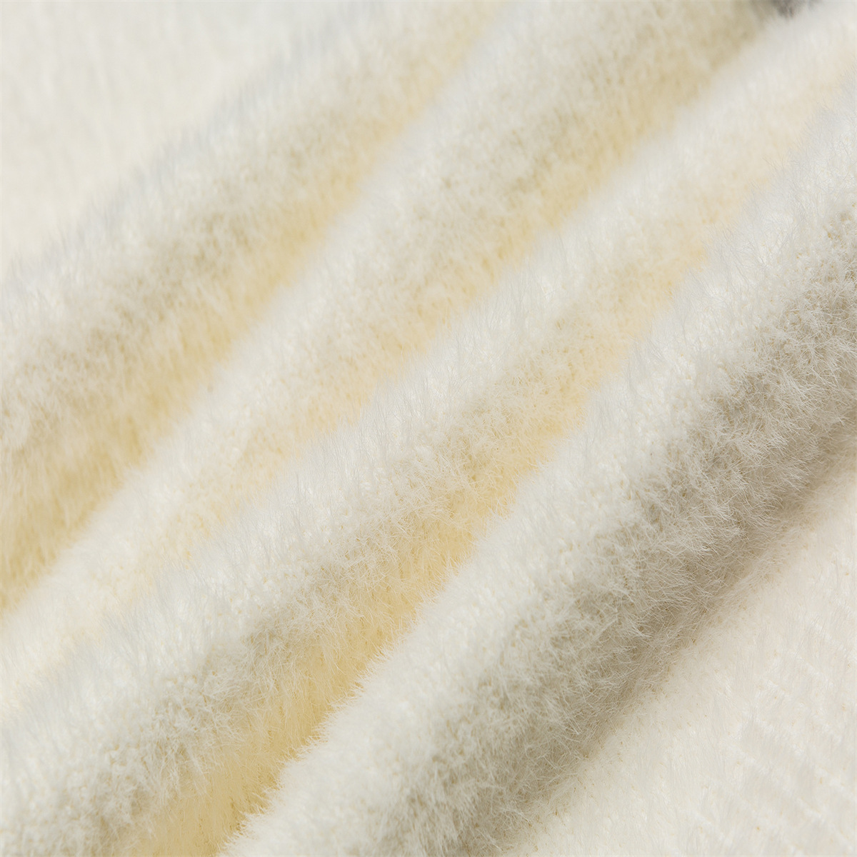 Oversized Long Sleeve Crew Two-Tone Workwear Sweater