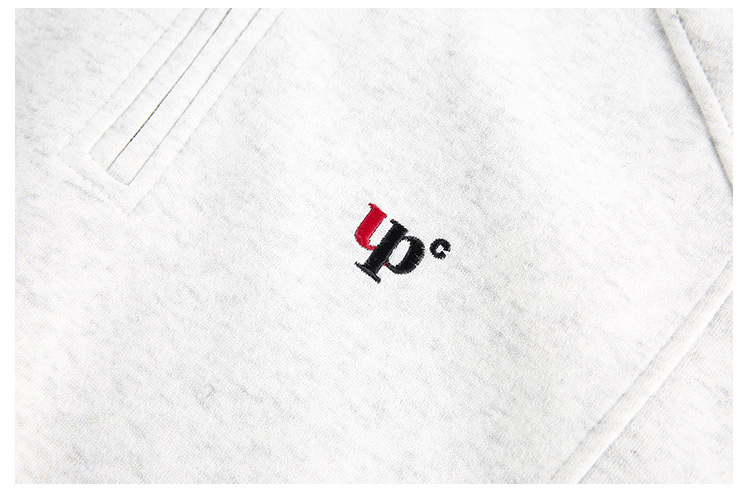 American Trend Partial Zipper Long Sleeve Sweatshirt