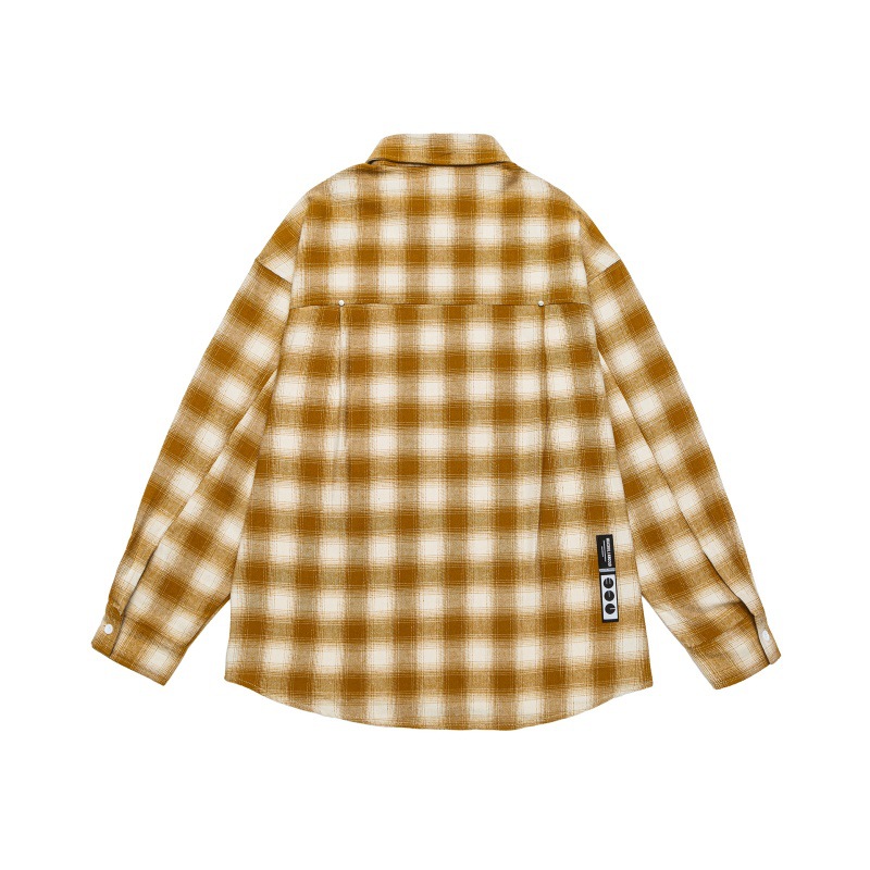 Men's Oversized Striped Cotton Long Sleeve Shirt