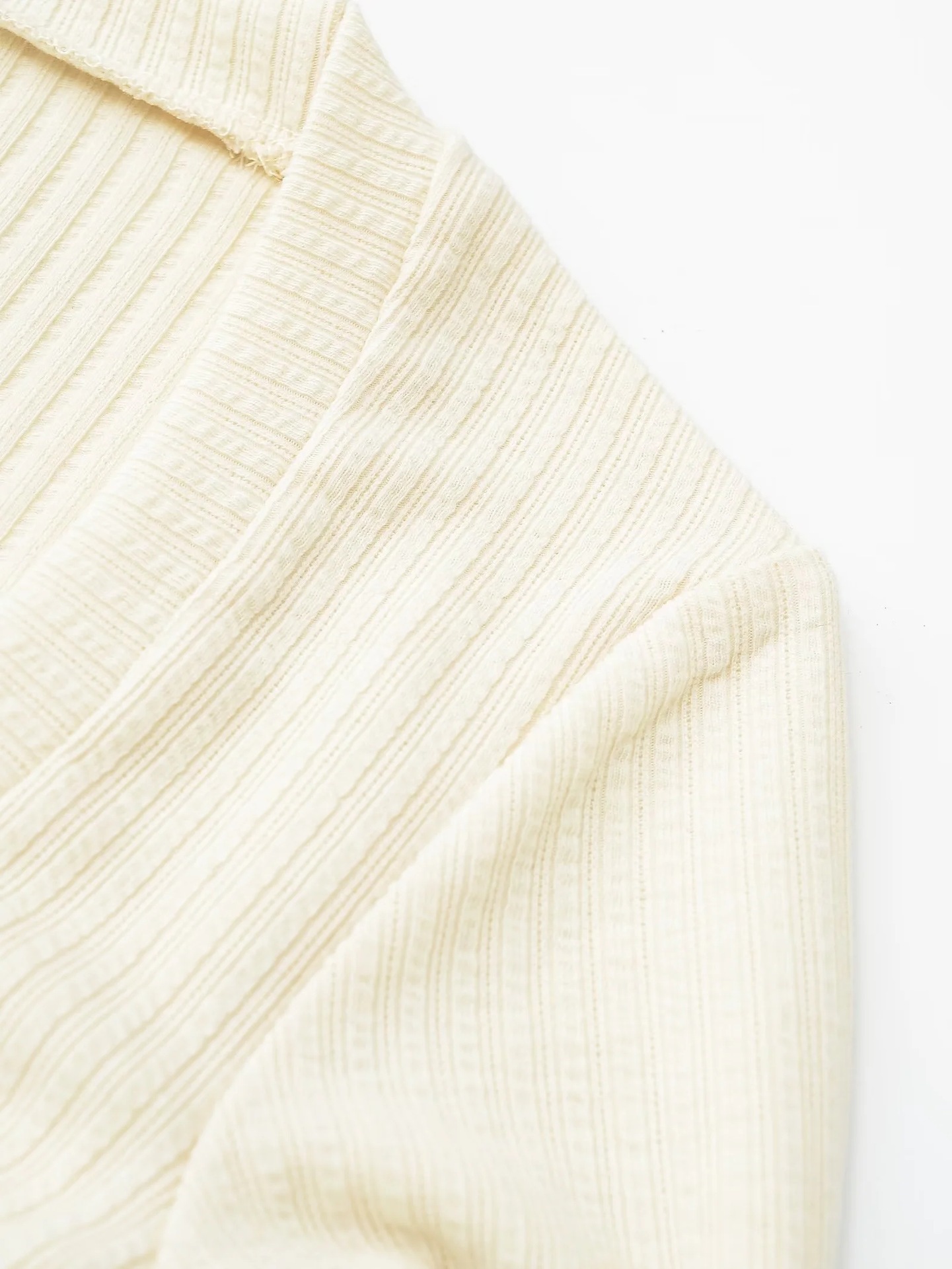 Cotton Crew Collar Full Sleeve Fitted Ribbon T-Shirt